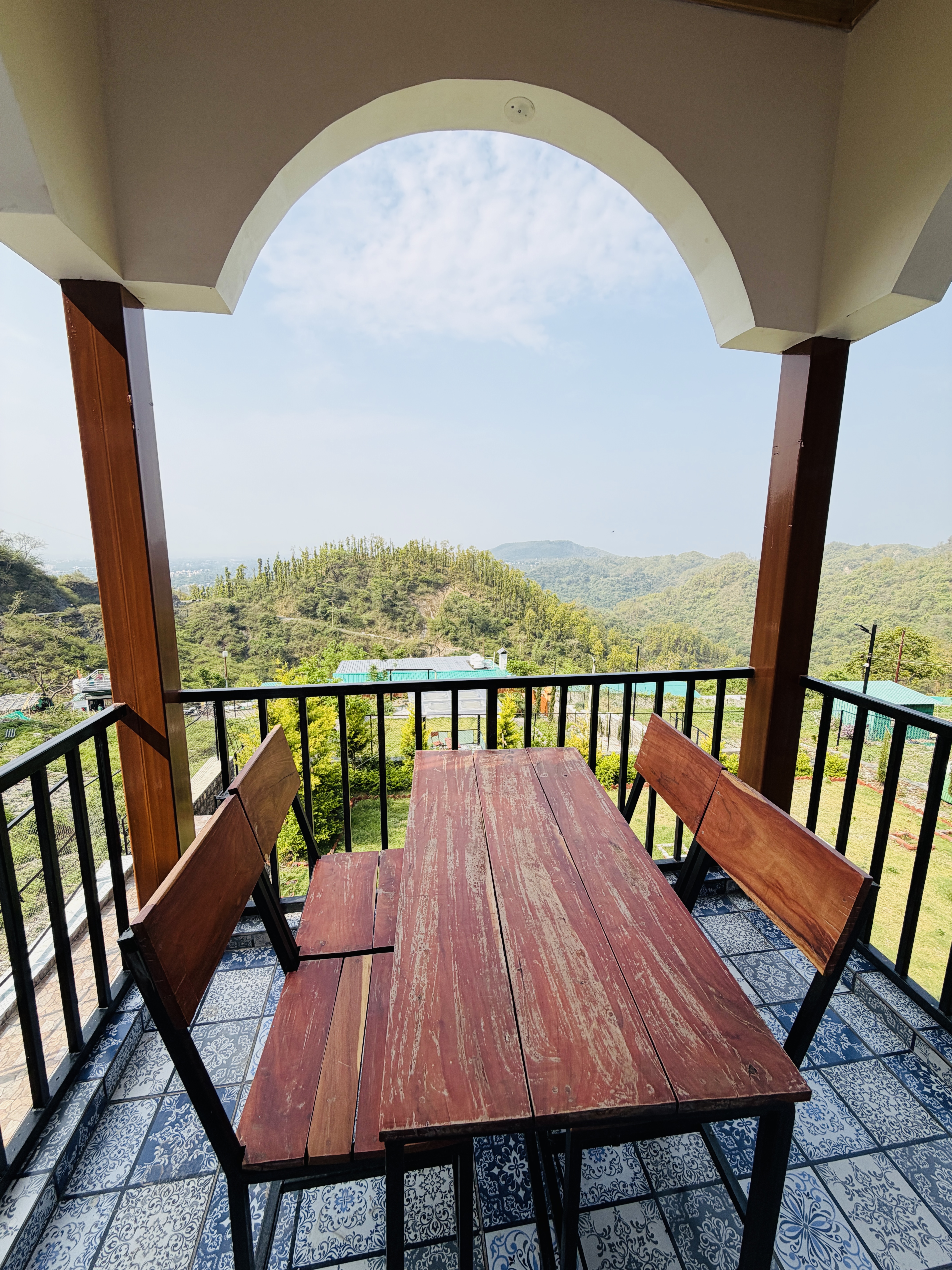 Panoramic valley view from the balcony